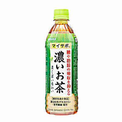 【2ケース】マイサポ　濃いお茶　サンガリア　500ml　ペット　24本入×2