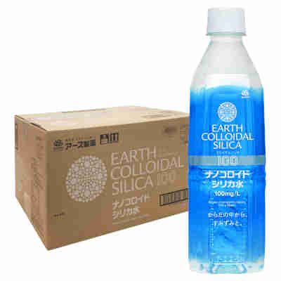 【1ケース】アースナノコロイダルシリカ100 アース製薬 500ml ペット 24本