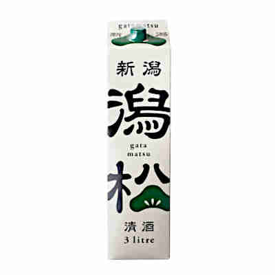 【1ケース】新潟清酒　潟松パック　加藤酒造　3L　パック　6本入 1