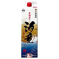 楽天問屋ダイヘイ楽天市場支店【1ケース】海童　芋　25度　濱田酒造　1.8L（1800ml） パック　6本