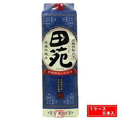 【2ケース】田苑　芋　瑠璃ラベル　25度　田苑酒造　1.8Lパック　6本×2