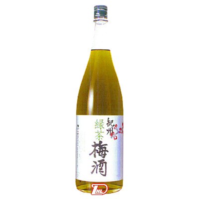 【1本】紀州　緑茶梅酒　中野BC　1.8L(1800ml) 瓶　1本