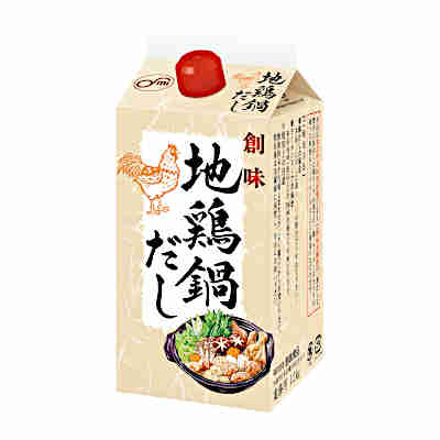 【1ケース】地鶏鍋だし 創味食品 1.2kg パック 6個入