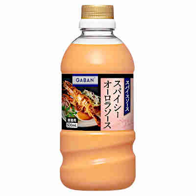 【1ケース】GABAN　スパイスソース　スパイシーオーロラソース　業務用　味の素　500ml　12本入