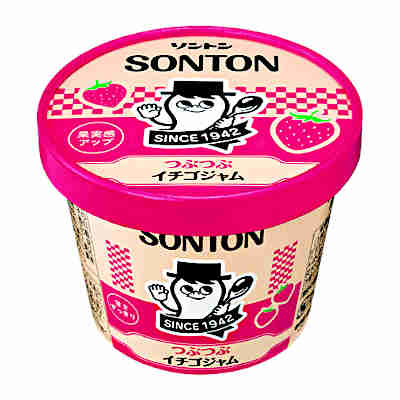 【1ケース】ファミリーカップ　つぶつぶいちごジャム　ソントン　130g　12個入のサムネイル