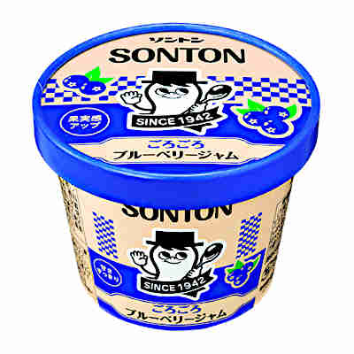 【1ケース】ファミリーカップ　ごろごろブルーベリージャム　ソントン　130g　12個入のサムネイル