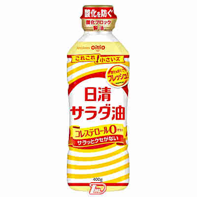 ★1商品につき1個口の送料を頂きます。★商品詳細 名称 食用調合油 原材料名 食用大豆油、食用なたね油 内容量 400g 保存方法 常温、暗所に保存してください 賞味期限 枠外下部に記載 販売者 日清オイリオグループ株式会社S　東京都中央区新川1-23-1 ●返品期限・条件 返品は、商品到着から7日以内に連絡をいただいたもの、また未開封・未使用のもののみお受けいたします。 商品リニューアルやキャンペーンなどにより、お届け商品の容量・デザイン等が、掲載情報と異なる場合があります。あらかじめご了承ください。 ◆未成年者の飲酒は法律で禁止されています。 ◆当店では20歳未満のお客様に対する酒類の販売は一切行っておりません。