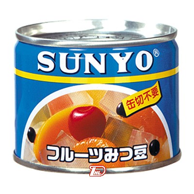 【1ケース】フルーツみつ豆 サンヨー 195g 24個
