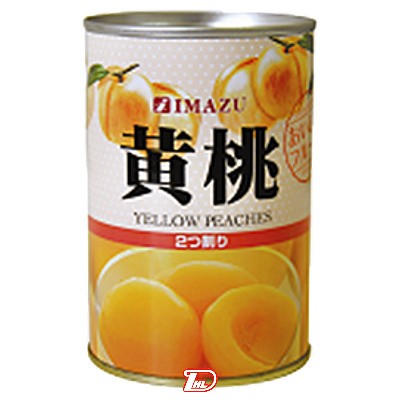 【1ケース】黄桃 2つ割り 今津株式会社 425g×24個入