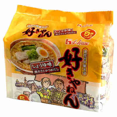 Noodles - 【1ケース】好きやねん しょうゆ味 ハウス食品 5食パック 6個入