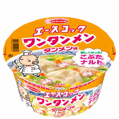 【1ケース】特売品　ワンタンメンどんぶり　タンメン味　エースコック　12個入り