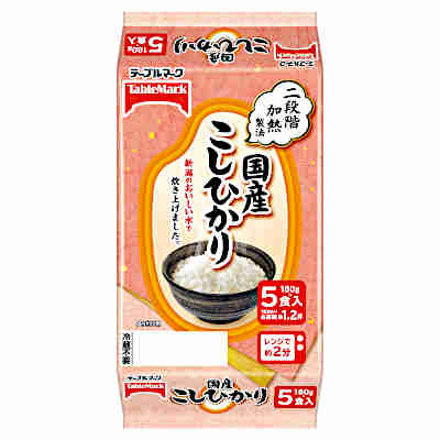 【1ケース】テーブルマーク 国産こしひかり 180g5食 8個入 【1ケース】テーブルマーク 国産こしひかり 180g5食 8個入