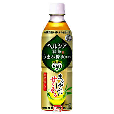 【1ケース】ヘルシア　うまみ緑茶贅沢仕立て　花王　500ml　ペット　24本入