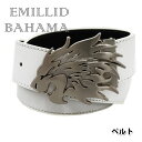 エミリッドバハマ EMILLID BAHAMAベルト 本革 リバーシブルAタイプ(獅子) サテン あす楽