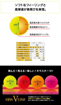 キャスコ ゴルフボール キラスターV1ダース(12球)Kasco KIRASTAR-V あす楽