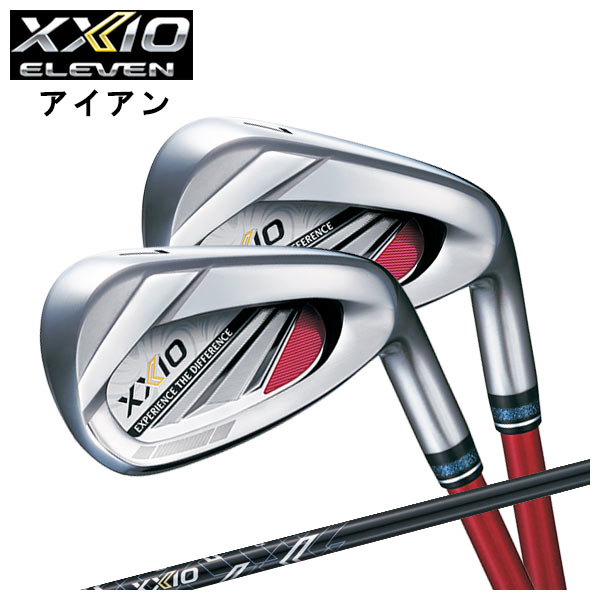 ダンロップ DUNLOP ゼクシオ イレブン XXIO 11 アイアンセット#6〜9、PW(5本組み)レッド MP1100 純正カーボンシャフト　XXIO11