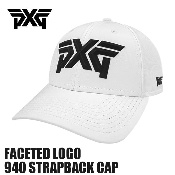 【全品ポイント5倍！5/9 20:00～5/16 01:59】PXG キャップFACETED LOGO 940 STRAPBACK CAP ホワイトNEW ERA 9FORTY 【PXG正規品】ゴルフ あす楽