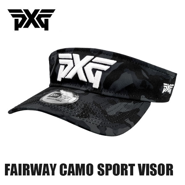 PXG バイザーFAIRWAY CAMO SPORT VISOR ブラックNEW ERA 【PXG正規品】 ゴルフ あす楽のサムネイル