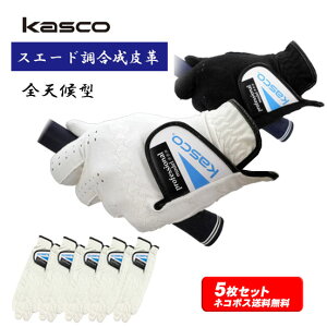【5枚セット】キャスコ 手袋 スエード調合成皮革ゴルフグローブ TK-113アウトレットセール