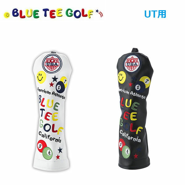 ブルーティーゴルフ スマイル＆ピンボールヘッドカバー ユーティリティ用BLUE TEE GOLF HC-001