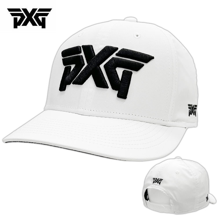 PXG キャップLightweight Structured Low Crown Flat BillH-22PXG000010 ホワイト  ゴルフ