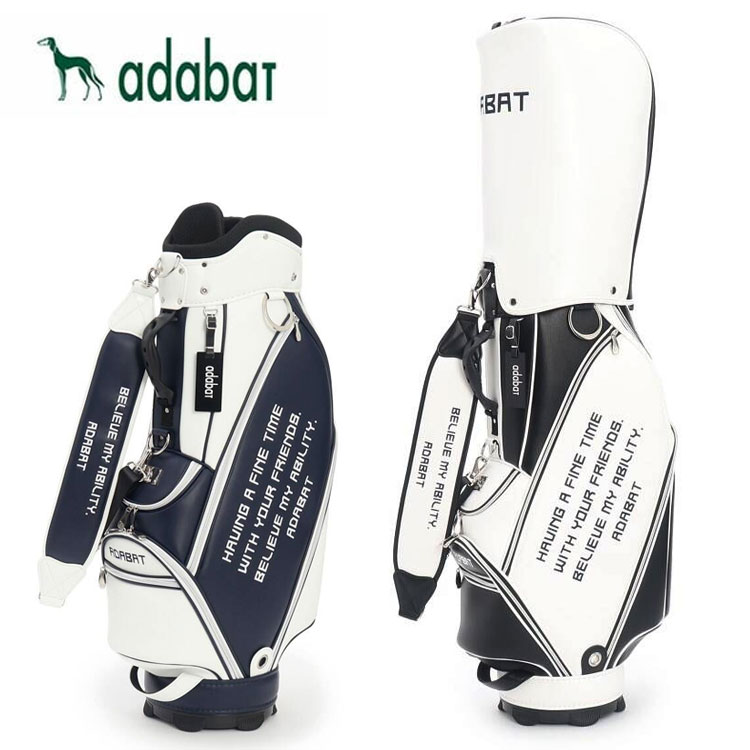 アダバット ロゴデザイン ゴルフバッグカート キャディバッグ 9型 47インチ対応Adabat 645-06220 ゴルフ
