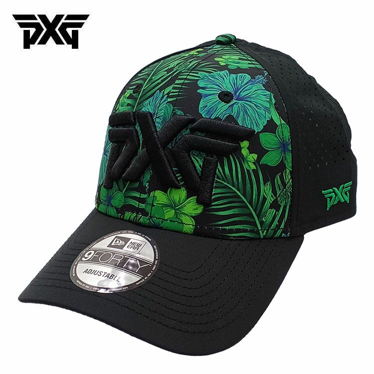 PXG キャップアロハ23 9FIFTY トラッカー スナップバックALOHA SS23 940 SNAPBACK CAPブラック  NEW ERA ゴルフ