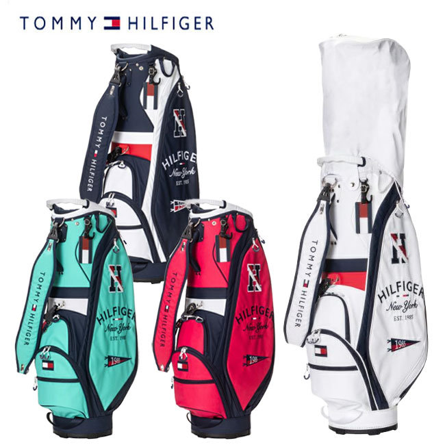 【全品ポイント5倍！5/9 20:00～5/16 01:59】トミーヒルフィガー TOMMY HILFIGERカート キャディバッグ アイコン9型 46インチ対応 THMG3SC4 ゴルフ