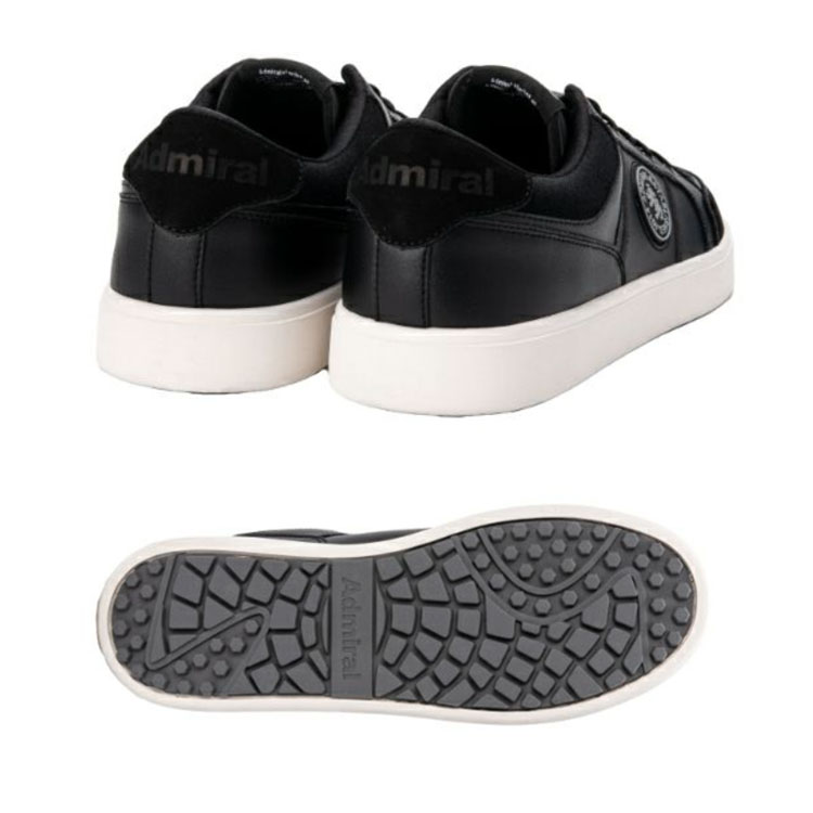 【新春！1/1 00:00〜1/5 23：59まで全品ポイント10倍】【大特価！】アドミラル ゴルフゴルフシューズ スパイクレス レスター ブラックLEICESTER GOLF ADMS3A BLACK