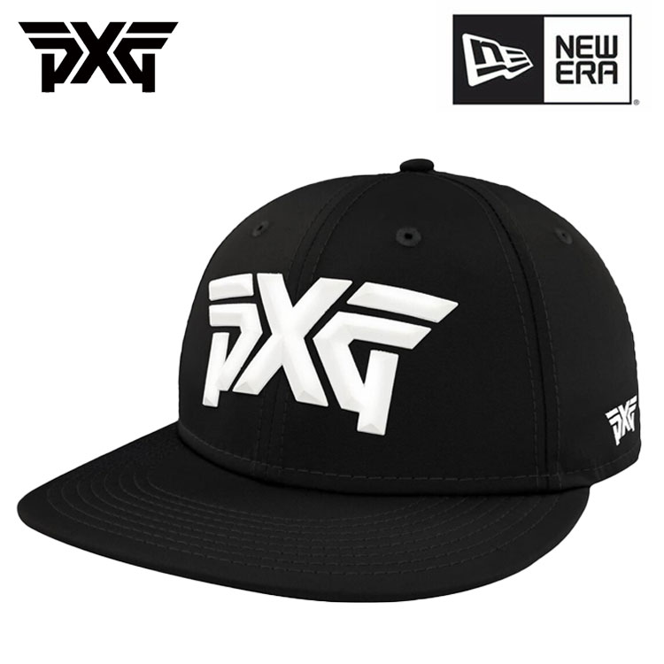 楽天第一ゴルフ　カスタムクラブ専門店【全品ポイント5倍！5/9 20:00～5/16 01:59】PXG キャップ ニューエラファセットロゴ 9FIFTY LP スナップバックキャップSNAPBACK CAP NEW ERAブラック 【PXG正規品】 ゴルフ