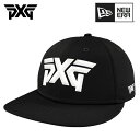 PXG キャップ ニューエラファセットロゴ 9FIFTY LP スナップバックキャップSNAPBACK CAP NEW ERAブラック  ゴルフ