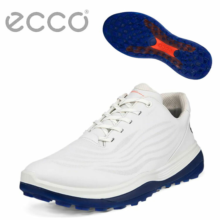 エコー スパイクレス ゴルフシューズメンズ ゴルフ LT1132264 11007 ホワイト/ブルーECCO MEN'S GOLF LT1