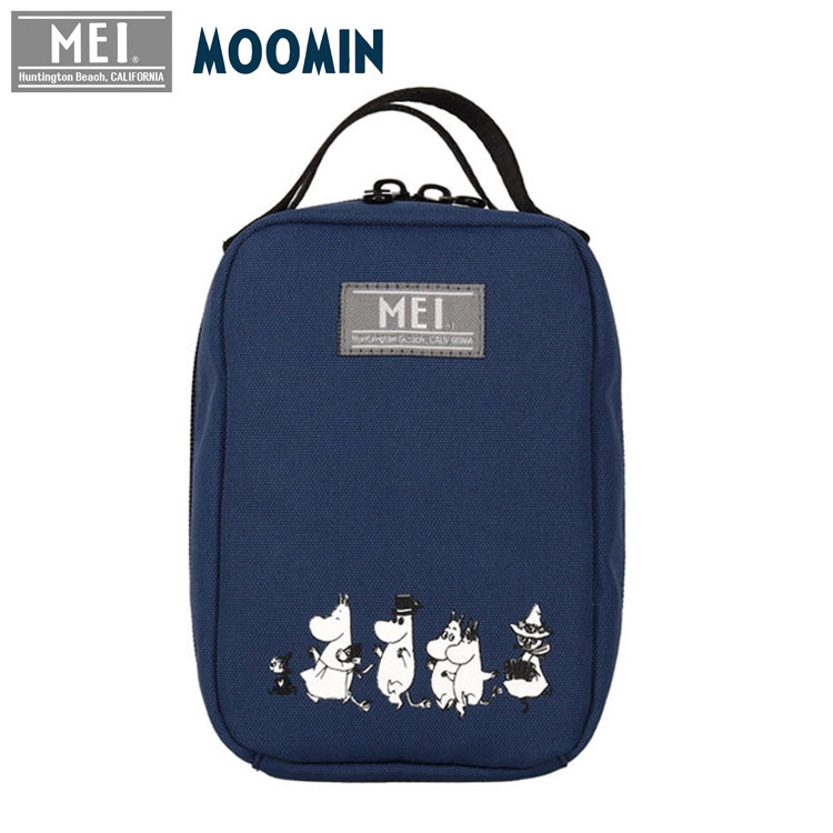 MEI×MOOMIN 縦型ポーチ ネイビーボールポーチ ムーミン メイGOLF BALL POUCH BAG CASEME3035NV-4 ゴルフ