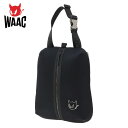 WAAC シューズケースワック SHOE CASE072244821 ブラック シューズバッグ ゴルフ