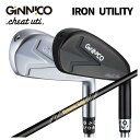 GINNICO ジニコIRON UTILITY アイアン型ユーティリティ トゥルーテンパー ダイナミックゴールドMID 95 ツアーイシュー ガンメタル シャフ...