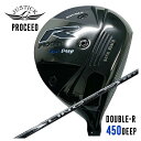 【全品ポイント5倍! 7/4 20:00~7/11 01:59まで】【特注カスタムクラブ】JUSTICK(ジャスティック)PROCEED DOUBLE-R 450 DEEP ドライバーUSTマミヤ LIN-Q WHITE EX【リンク】シャフト
