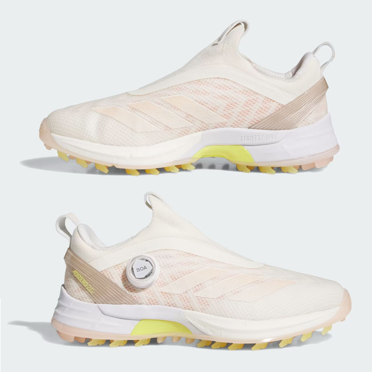 【レディース】アディダス adidasウィメンズ アディゼロ ゼッドジー 25 ボア （Womens adizero ZG 25 BOA）オフホワイト/パウダーコーラル/ピュアサルファーゴルフシューズ スパイクレス IH9894