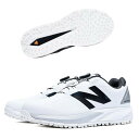 【全品ポイント5倍!10/4 20:00-10/9 01:59まで】ニューバランス new balanceゴルフシューズ スパイクレス ボア ホワイト/グレーFuelCell 1001 v5 BOA(R) UGB1001A