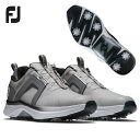 フットジョイ FJ ゴルフシューズメンズ ハイパーフレックス ボアMEN'S FOOTJOY HYPERFLEX BOA55478 グレー/ホワイト ソフトスパ...
