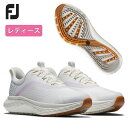 【お買い物マラソン全品ポイント5倍! 7/19 20:00~7/26 01:59まで】【レディース】フットジョイ FJ ゴルフシューズクオンタム レーストWOMEN'S FOOTJOY QUANTUM LACED97816 クリーム/パープル スパイクレス