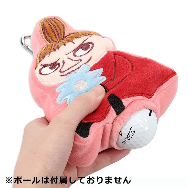 第一ゴルフ カスタムクラブ専門店のムーミン リトルミィぬいぐるみポーチ Moomin BALLPOUCHボールポーチ ゴルフ ネコポス対応｜アングル3