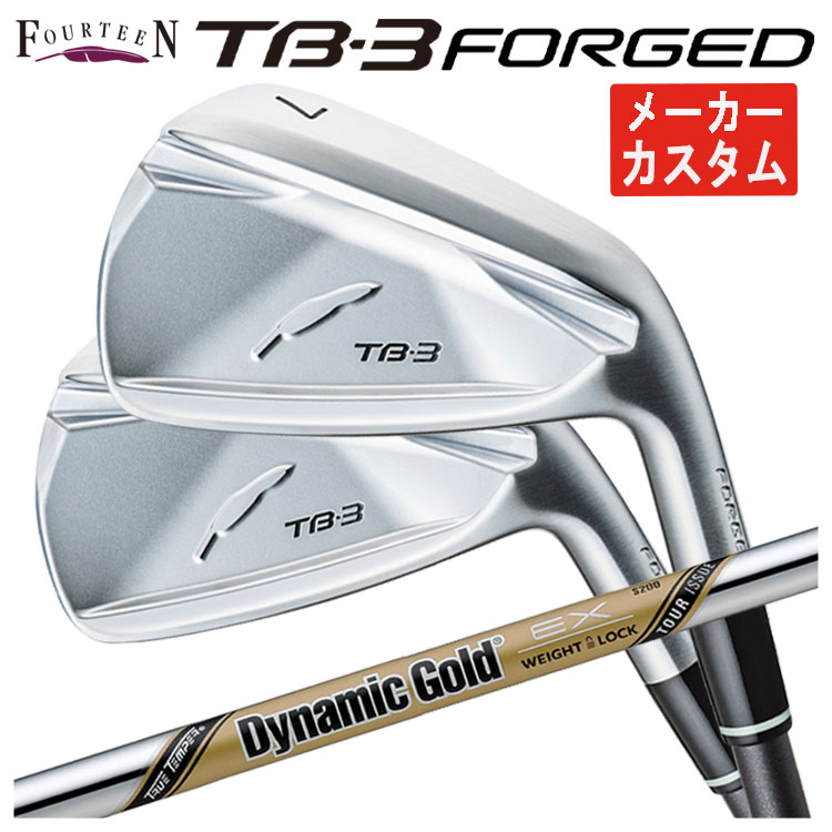 【単品価格・メーカーカスタム】フォーティーン TB3 フォージド アイアン サテン仕上げダイナミックゴールド EX ツアーイシュー シャフトTB-3 FORGED 日本正規品 2025【本数選択式】