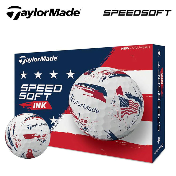 テーラーメイド ゴルフボールスピードソフト インク USA 2026年TaylorMade SpeedSoft INK USA1ダース 12球 日本正規品