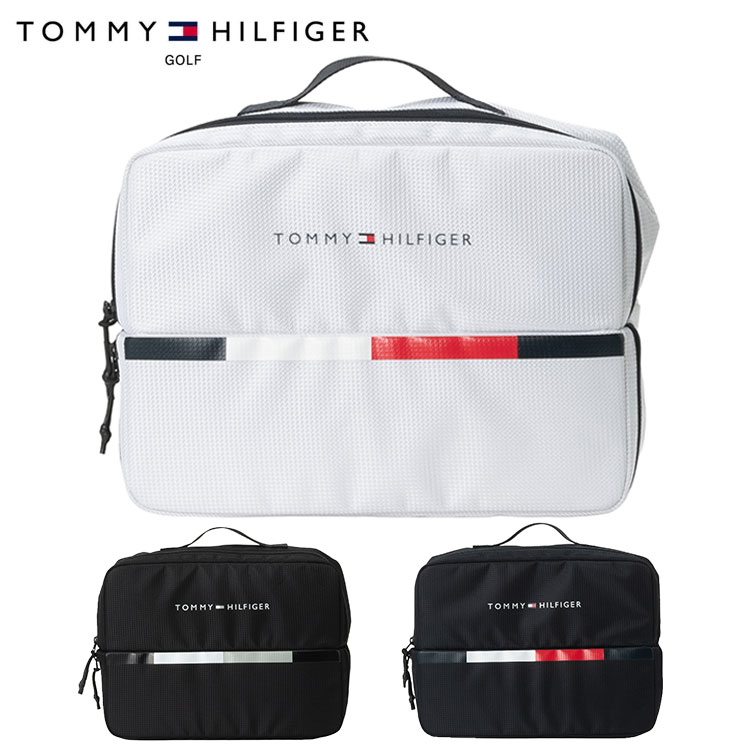 【スーパーセール！全品10倍！ 6/4 20:00 - 6/11 01:59まで】トミーヒルフィガー シューズケース シグネチャーシューズバッグ TOMMYHILFIGER THMG6SEB ゴルフ