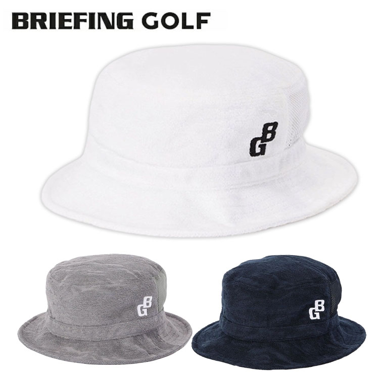 【8/24 20:00〜8/27 09:59まで全品ポイント5倍！】ブリーフィング ゴルフ バケットハットCR MEN’S PILE CAMO JQ BG LOGO HATBGロゴ BRIEFING GOLF BRG261MG6