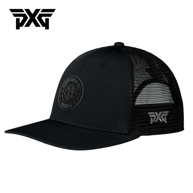 【9/4 20:00〜9/11 01:59まで全品ポイント10倍！】PXG キャップダークネス 6パネル トラッカーパッチ スナップバックDarkness 6 Panel Trucker PatchSnapbackブラック H-25PXG000333 ゴルフ【PXG正規品】