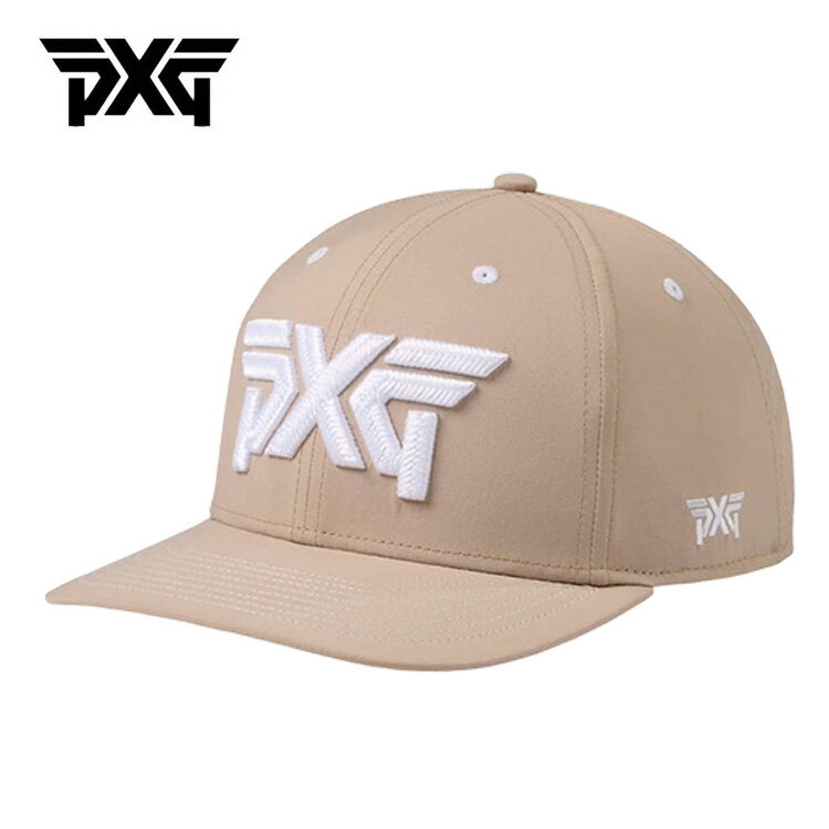 PXG キャップ6パネル ストラクチャード ロークラウン スナップバック6 Panel Structured LowCrown Snapbackウォームサンド H-24PXG000218 ゴルフ