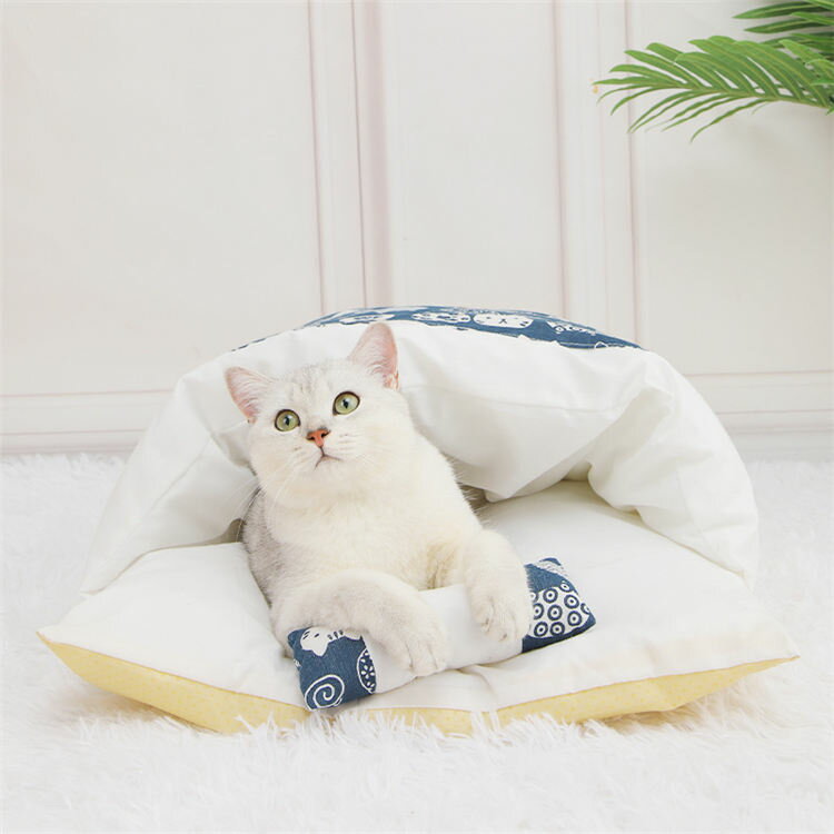 65*45cm 猫 ベッド 犬 猫用 ふとん 布団 キャットハウス ペット ペットベッド 小型犬 ペット用 ベット 寝袋 おしゃれ 冬用 猫ベッド クッション 犬用 猫ベット ペットベット かわいい ふわふわ あったかい もぐる ハウス カバー 洗える ネコ グッズ 可愛い