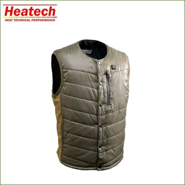 ［2017年9月末発売］[ヒーテック公式] ヒートインナーベストHeat Inner Vest オリーブ OLIVE[HEATECH]ベンチャー ヒーテック[venture HEATECH 防寒着 ハーレー ダビッドソン バイク 電熱 ヒーター バッテリー直結 ヒーテッドウエア 5V アウトドア【送料無料】