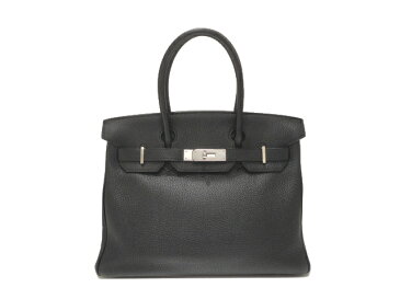 【中古】【美品】HERMES エルメス バーキン30 トゴ ブラック シルバー金具 N刻印□ ハンドバッグ トートバッグ レディース 女性用 本革 レザー ブランド 黒 バック